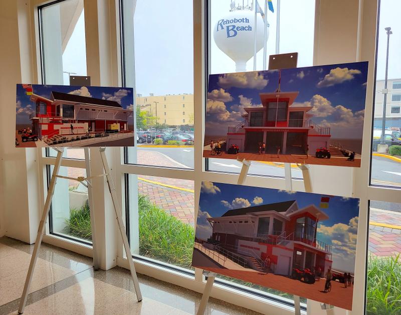 Rehoboth Beach is in the process of building a new beach patrol headquarters and comfort station on Baltimore Avenue. Unanticipated procedural delays mean it’s not likely the comfort station portion of the project will be completed in time for the 2024 season. The city’s planning commission is set to discuss the abandonment of a section of Baltimore Avenue to make way for the new structure. CHRIS FLOOD PHOTOS